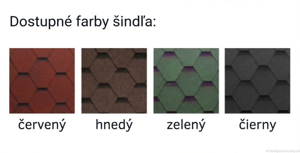 Farby šindľa